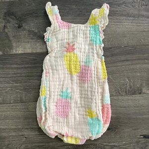 Angel Dear Pineapple Sunsuit Romper 12-18M